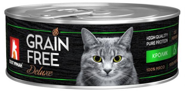 

Консервы для кошек «Зоогурман» Grain Free кролик, 100 г