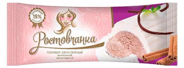 

Мороженое пломбир «Ростовчанка» 2-слойный ванильный и шоколадный, 350 г