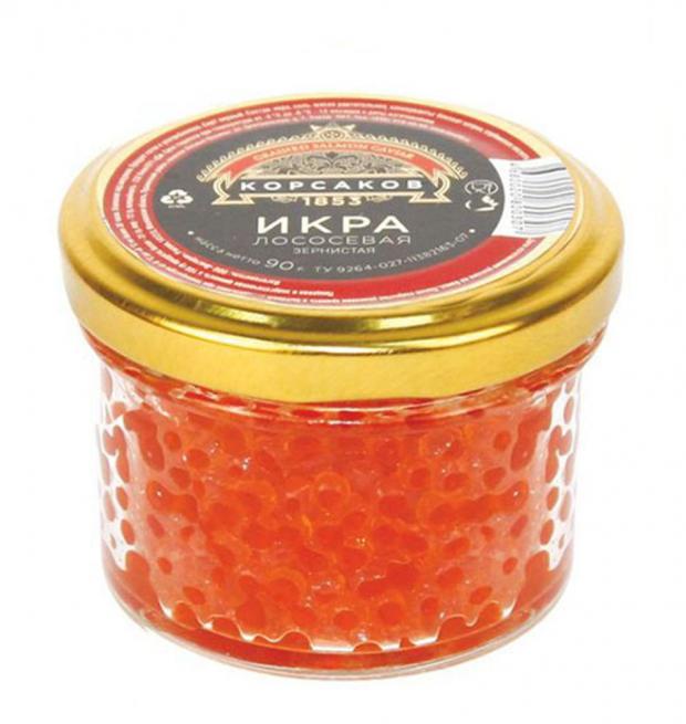 

Икра лососевая «Корсаков 1853» зернистая, 90 г