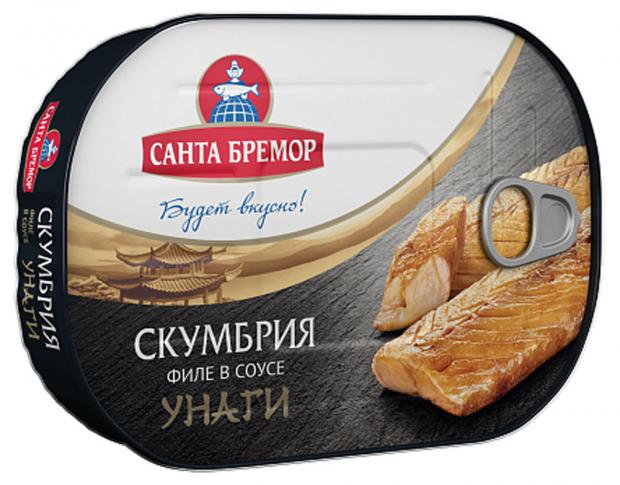 

Филе скумбрии «Санта Бремор» в соусе Унаги, 190 г