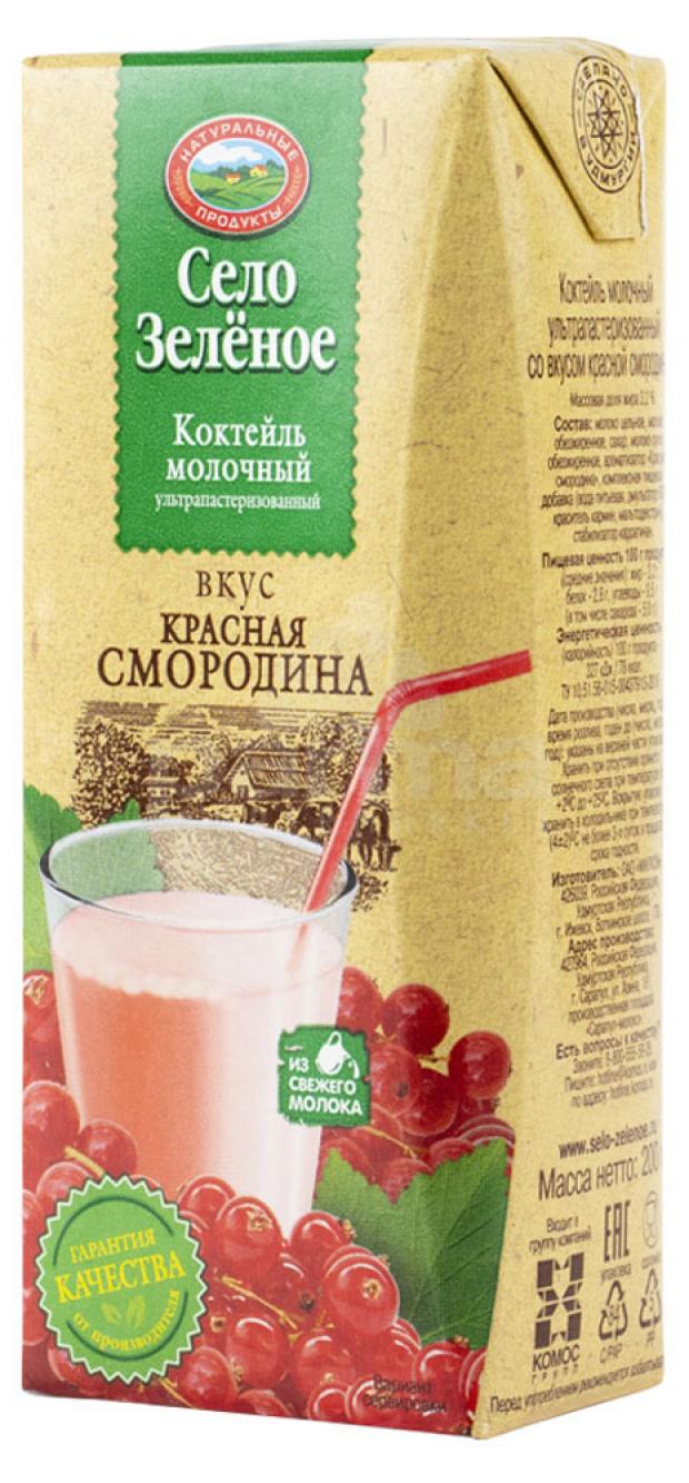 

Коктейль молочный «Село Зелёное» красная смородина 3,2%, 200 мл