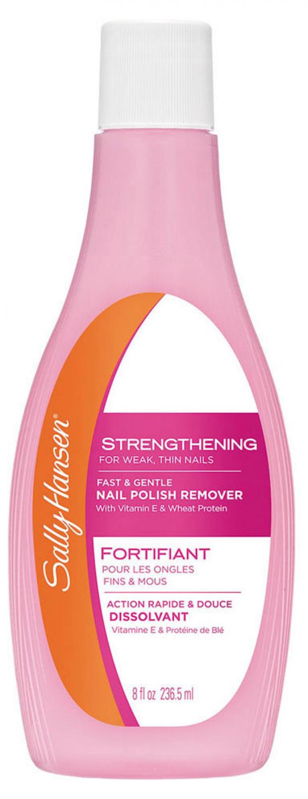 

Жидкость для снятия лака Sally Hansen Strengthening For Weak для слабых и тонких ногтей, 236 мл