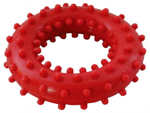 Игрушка для собак «Зооник» кольцо шипованное, 68 мм