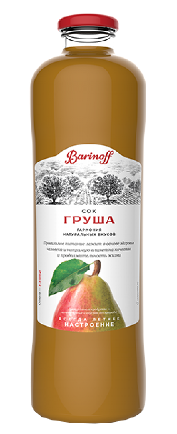 Сок грушевый Barinoff с мякотью 1 л 135₽