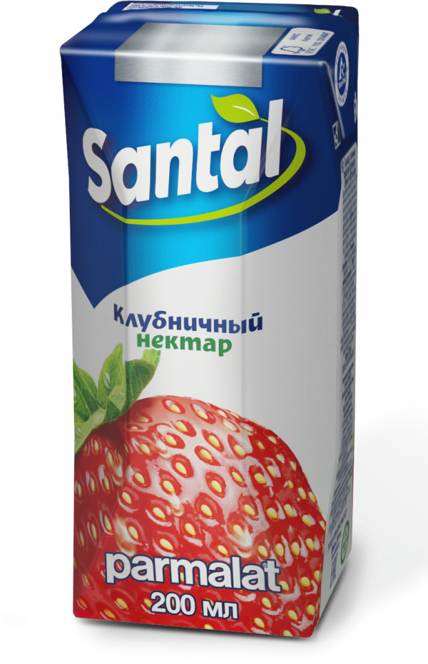 Нектар клубничный Santal, 200 мл