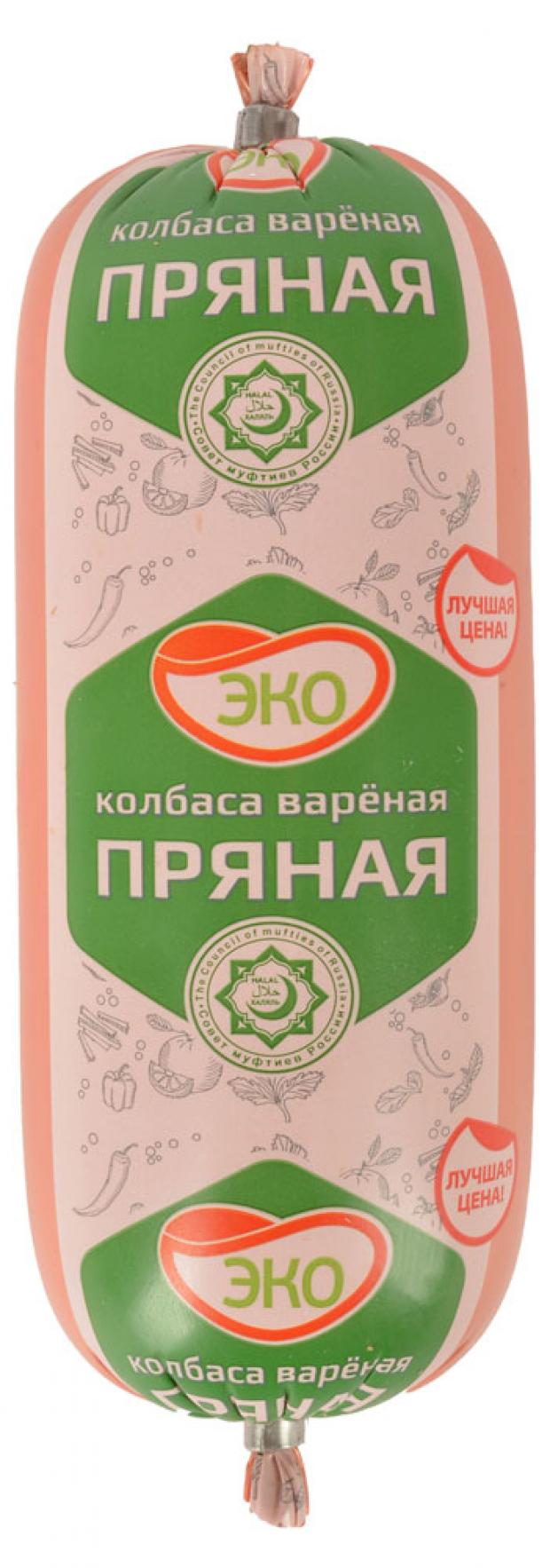 Колбаса вареная ЭКО Пряная Халяль 350 г 61₽
