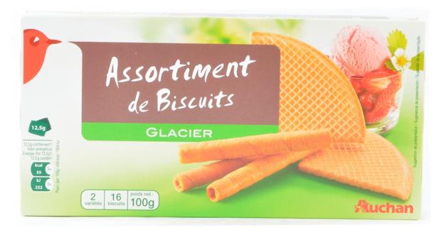 

Вафли Auchan Glacier, 100 г