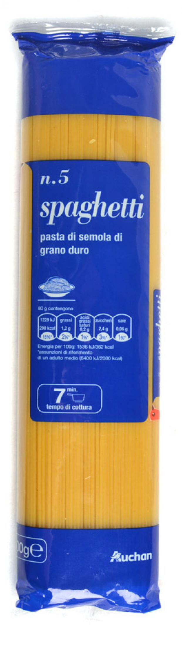 

Макароны Auchan Spaghetti n.5, 500 г