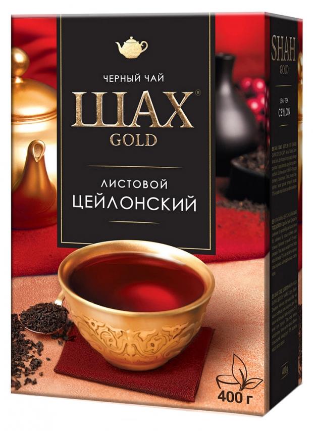 Чай черный Шах Gold Цейлонский листовой 400 г 334₽