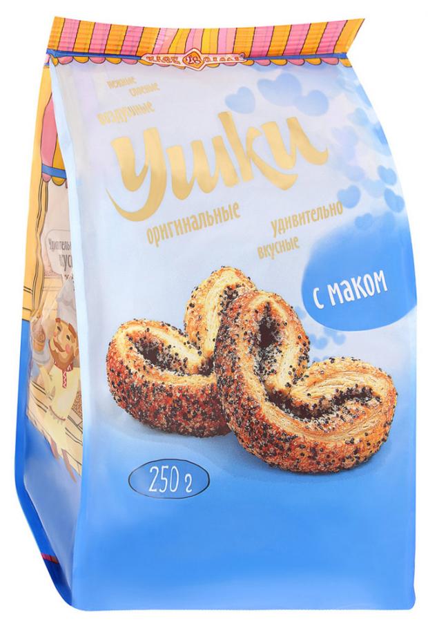 

Печенье слоеное «Хлебзавод №28» Ушки с маком, 250 г