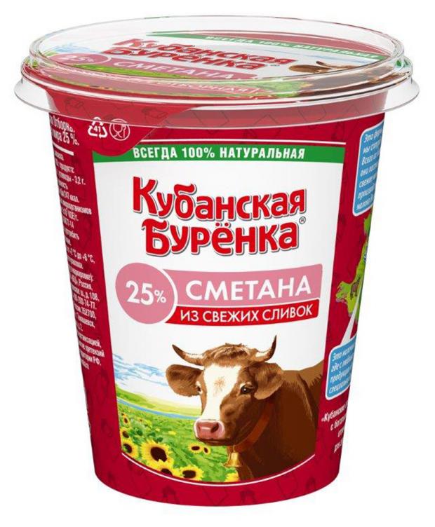 

Сметана «Кубанская бурёнка» 25%, 300 г