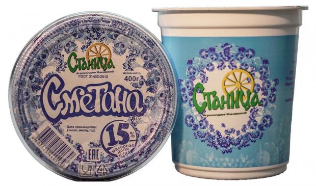 

Сметана «Станица» 15%, 400 г