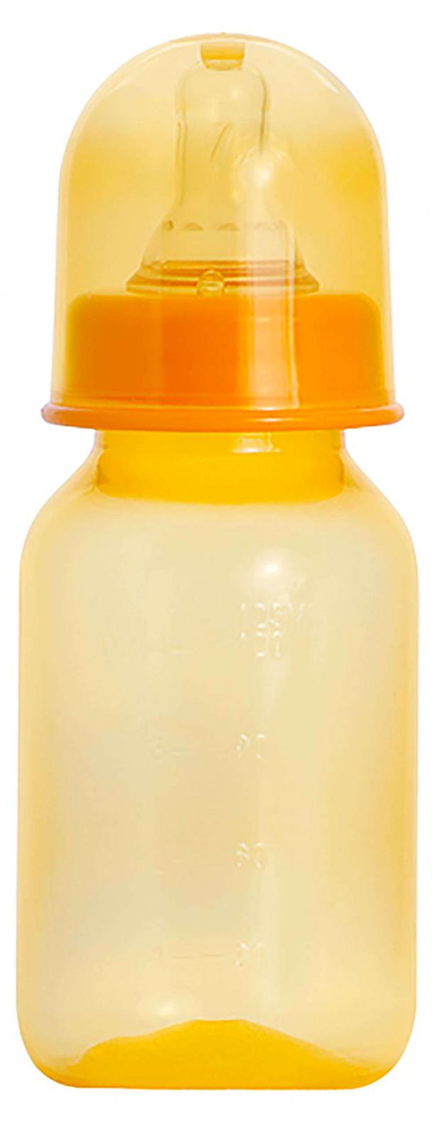 Бутылочка Пома с силиконовой соской с медленным потоком с рождения 125 мл 90₽
