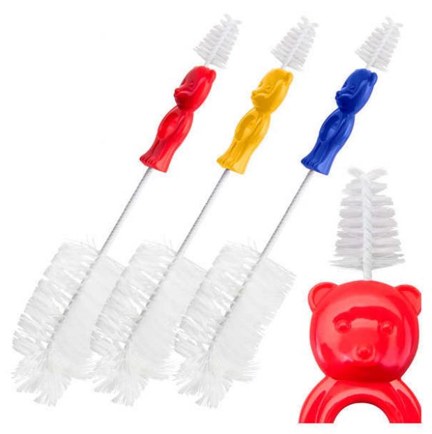 Ершик для бутылок и сосок «Курносики» двойной