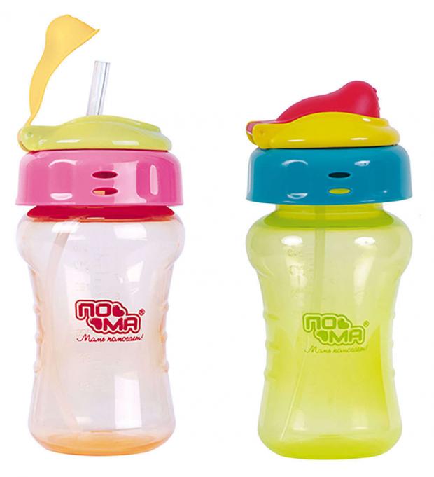 Поильник Пома с трубочкой 270 мл 330₽