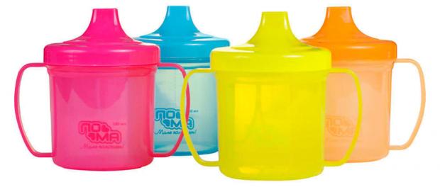 Поильник Пома с ручками с 6 мес 180 мл 130₽