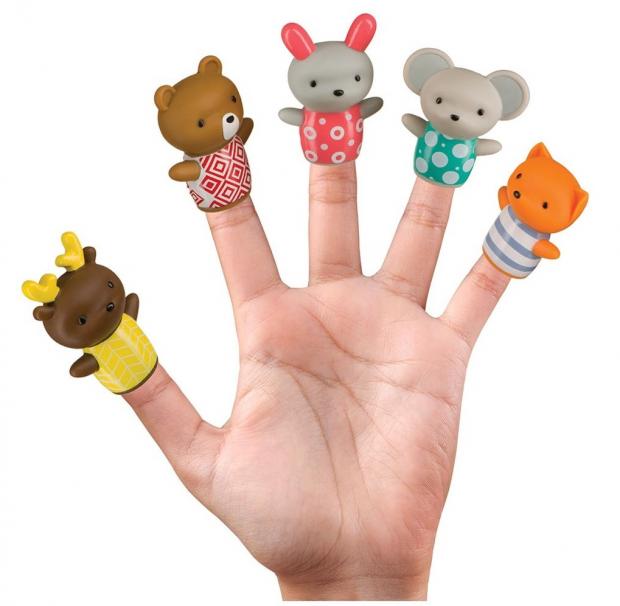 Набор игрушек Happy Baby Little friends для ванны 5 шт 450₽