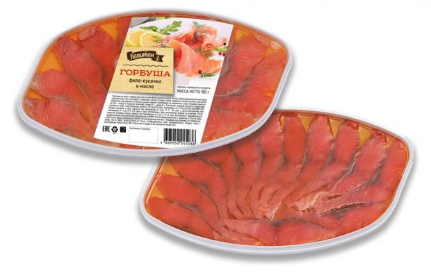 

Горбуша «Капитан» филе-кусочки в масле, 180 г
