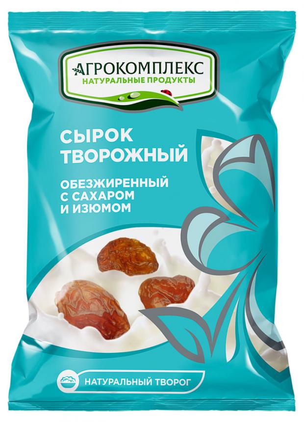 

Сырок творожный «Агрокомплекс Выселковский» с сахаром и изюмом, 100 г