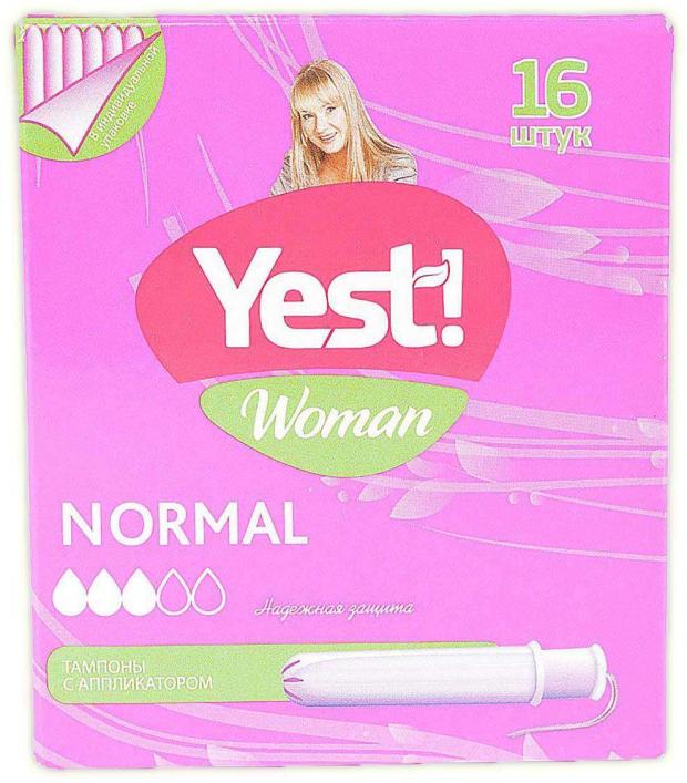 

Тампоны гигиенические Yest! Normal с аппликатором, 16 шт