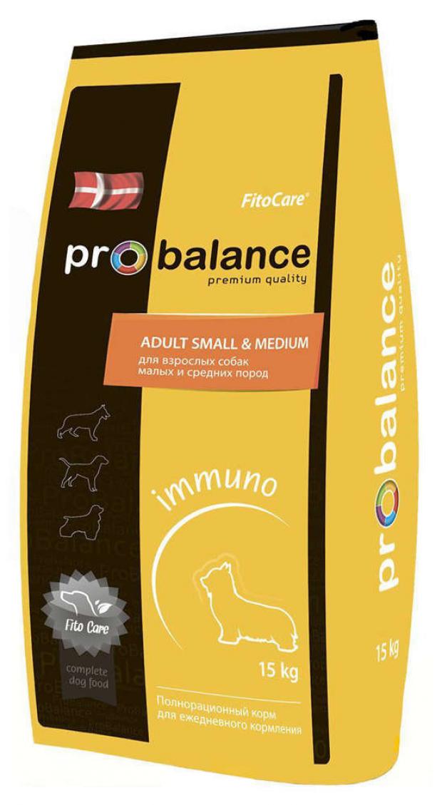 

Сухой корм для собак мелких и средних пород Probalance Immuno Adult Small&Medium, 3 кг
