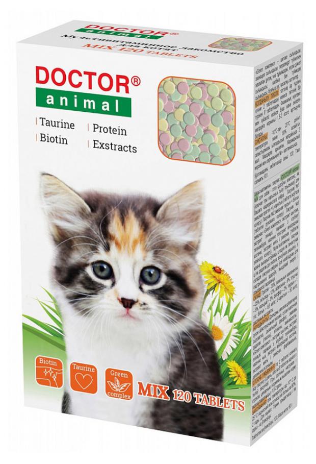 

Мультивитамины для котят Doctor Animal Mix, 120 таблеток