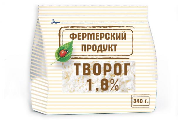 

Творог «Фермерский продукт» 1,8%, 340 г