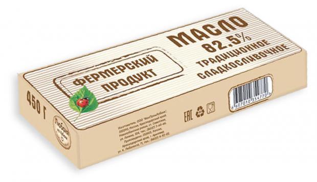 

Масло сливочное «Фермерский продукт» 82,5%, 450 г