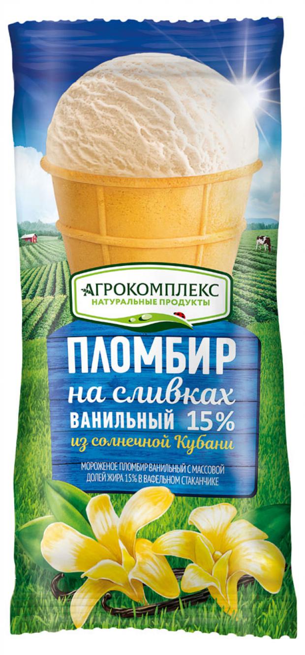 

Мороженое пломбир «Агрокомплекс Выселковский» ванильное 15%, 100 г