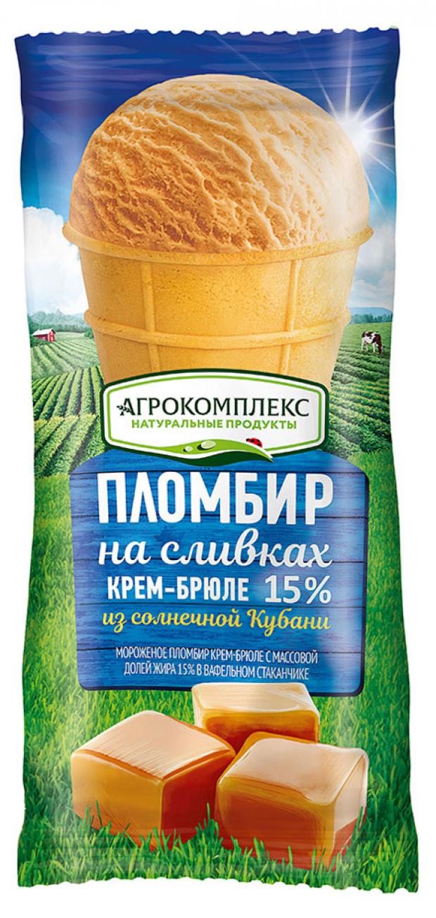 

Мороженое пломбир «Агрокомплекс Выселковский» крем-брюле 15%, 100 г