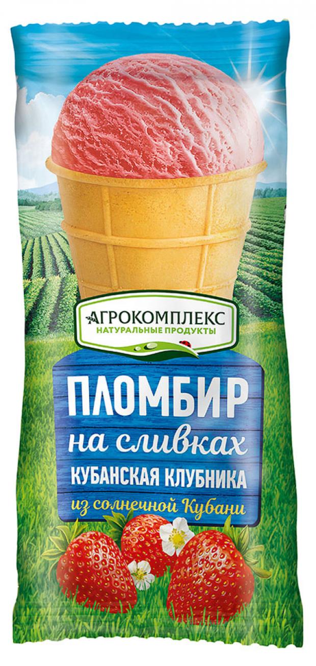

Мороженое пломбир «Агрокомплекс Выселковский» Кубанская клубника 15%, 100 г