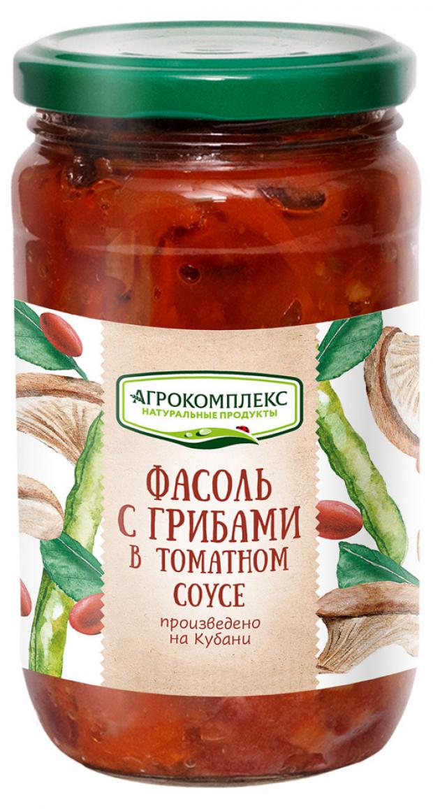 

Фасоль «Агрокомплекс» с грибами в томатном соусе, 360 г