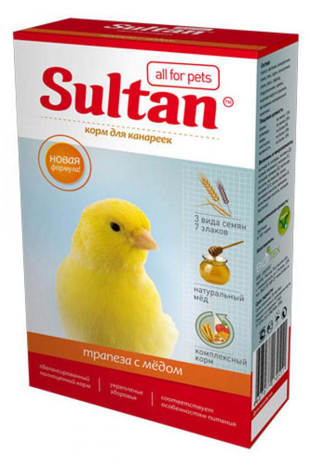 

Корм для канареек Sultan Трапеза с медом, 400 г
