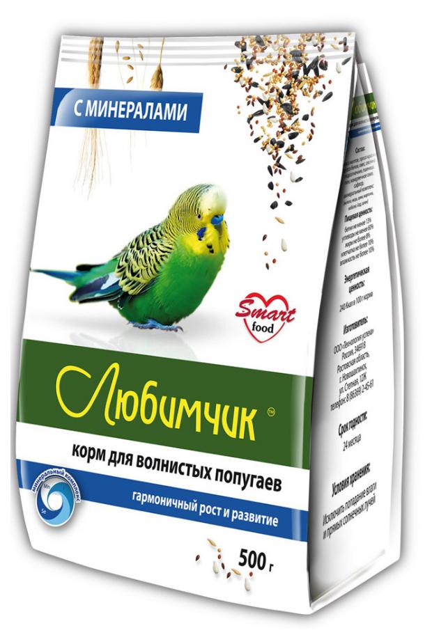 

Зерносмесь для волнистых попугаев «Любимчик» с минералами, 500 г