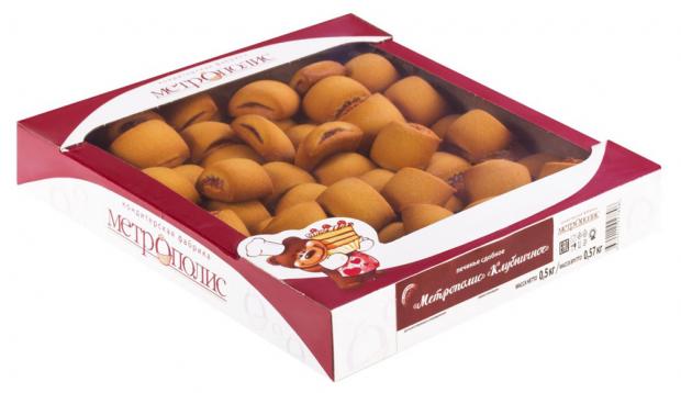 

Печенье песочное «КФ Метрополис» клубничное, 500 г
