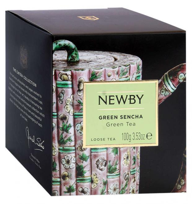 Чай зеленый Newby Green Sencha листовой, 100 г