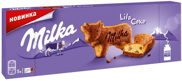Пирожное бисквитное Milka Lila Cake двухслойное, 140 г