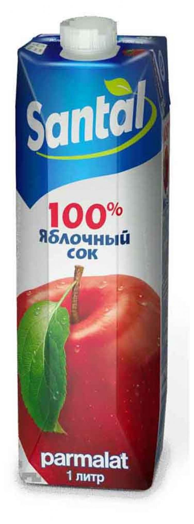 Сок яблочный Santal 1 л 105₽