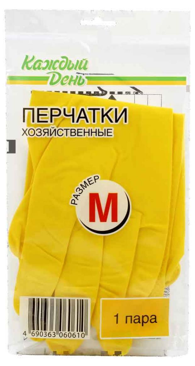 Перчатки хозяйственные Каждый день размер M 1 пара 35₽