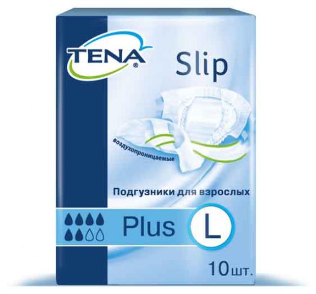 

Подгузники урологические для взрослых Tena Slip Plus размер L 100-150 см, 10 шт
