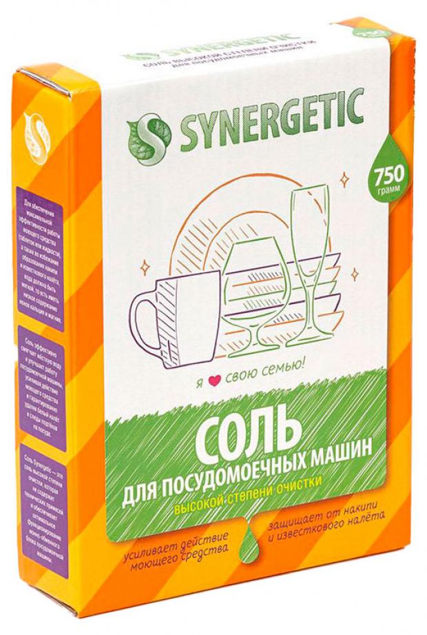 Соль для посудомоечных машин Synergetic высокой степени очистки 750 г 180₽