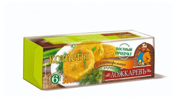 

Котлеты картофельные «Ложкаревъ» с укропом, 500 г