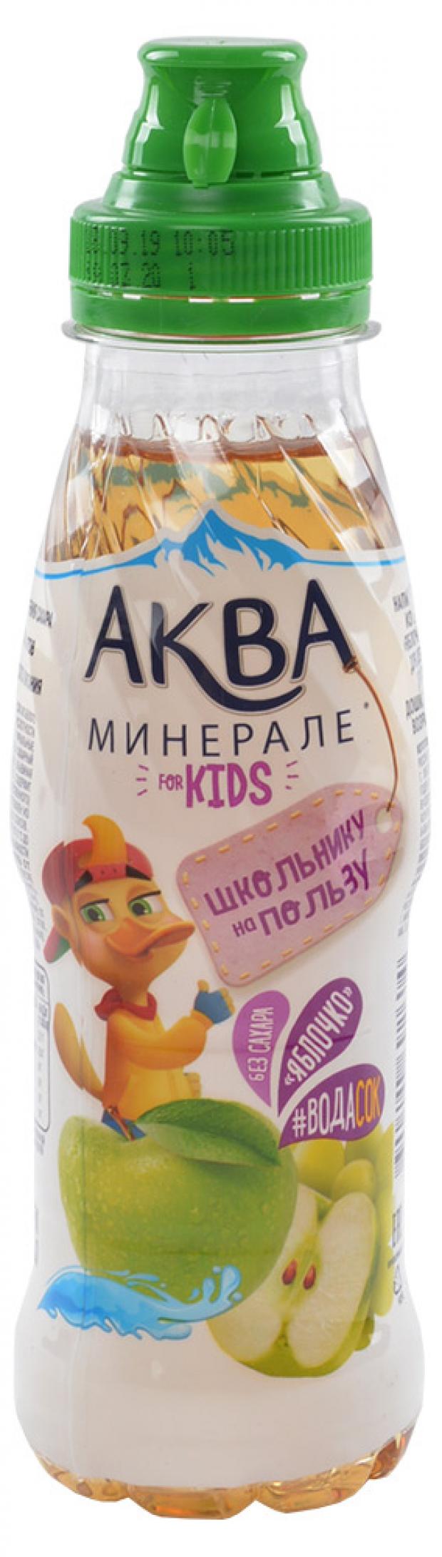 

Напиток негазированный Aqua Minerale for Kids яблоко сокосодержащий, 300 мл