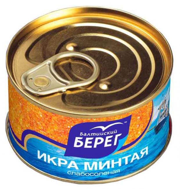 Икра минтая Балтийский Берег слабосоленая 130 г 95₽