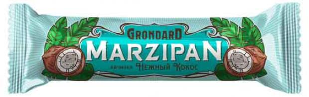 Батончик марципановый GRONDARD с кокосовой начинкой, 50 г