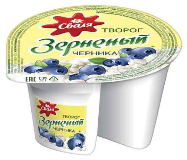 

Творог зерненый «Сваля» черника 5%, 130 г