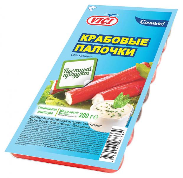 Крабовые палочки охлажденные VICI Постный продукт 200 г 115₽