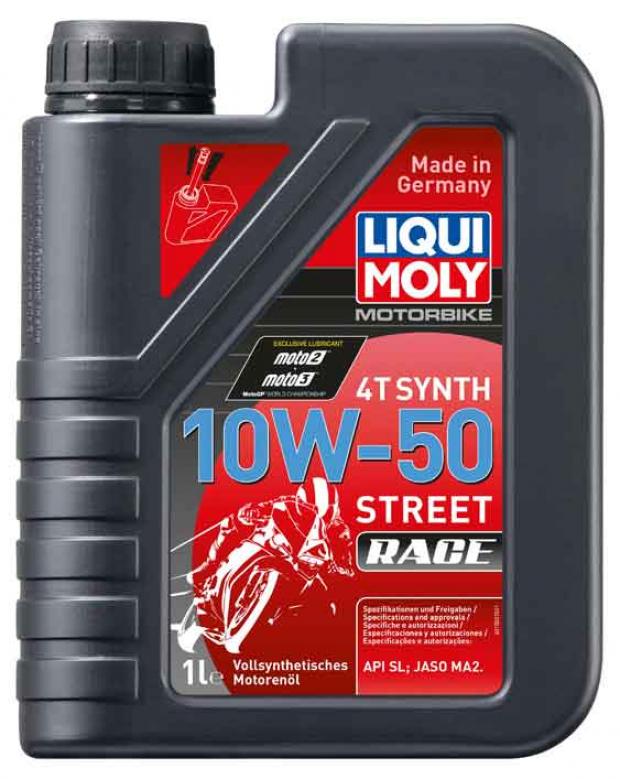 Масло моторное Liqui Moly синтетическое для 4-тактных мотоциклов 10W50 1 л 945₽