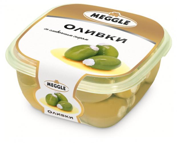 Оливки Meggle с сыром, 230 г