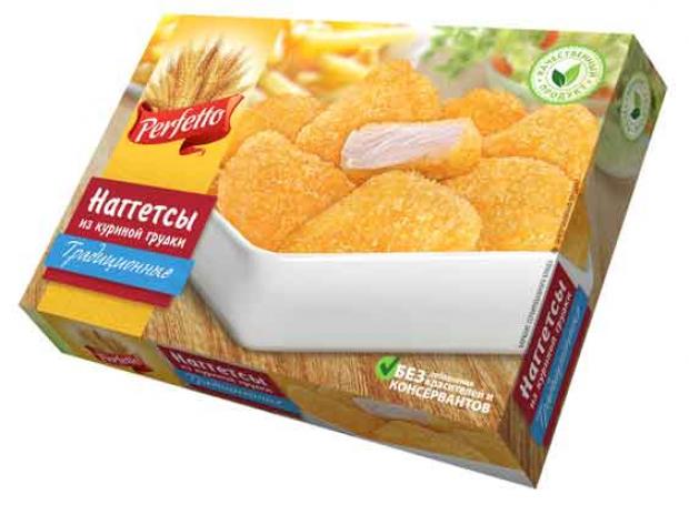 

Наггетсы Perfetto традиционные из куриной грудки, 260 г